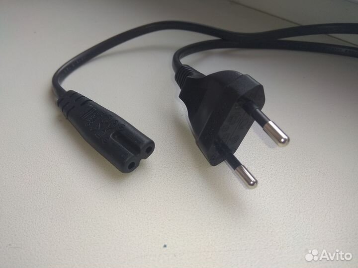 Кабель питания, сетевой шнур, 2pin, 220V, 1.5м