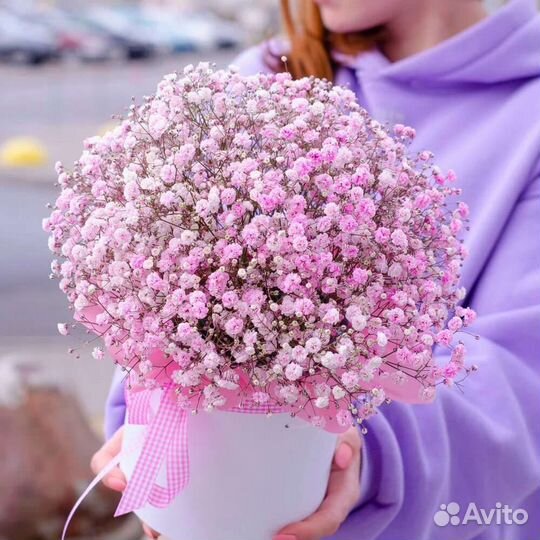 Гипсофила, букет из гипсофил, доставка цветов