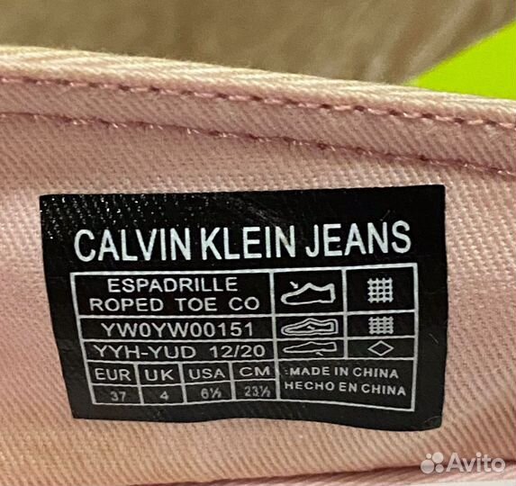 Мокасины calvin klein