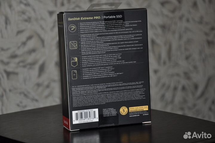 SanDisk Extreme PRO Portable SSD 4TB V2 (новый)