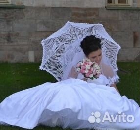 Кружевной зонт (свадебные аксессуары) эксклюзив
