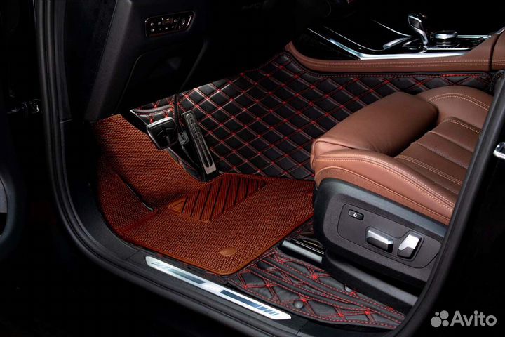 3D Коврики Range Rover Салон Багажник из Экокожи