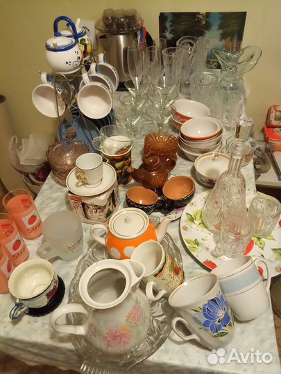Чайный, кофейный набор новый, посуду разную