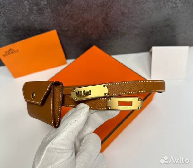 Ремень hermes kelly pocket 18