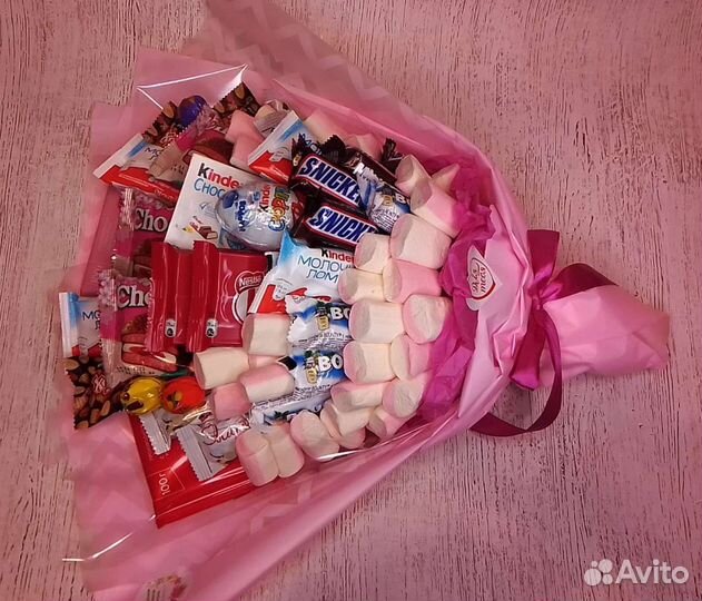 Сладкий подарок. Букет Киндер на день рождения