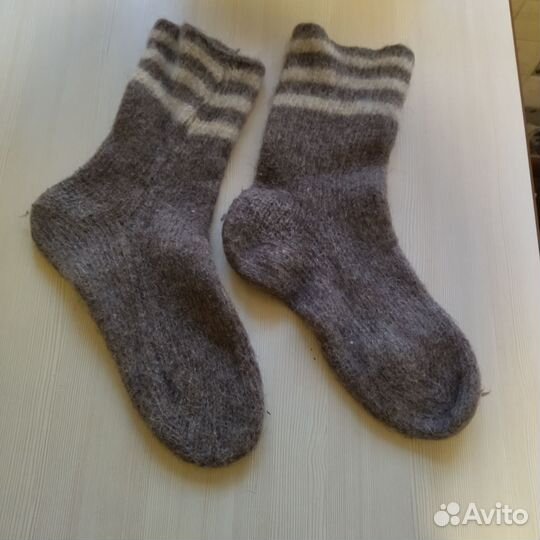 Носки шерстяные ручной вязки 27-29 р-р