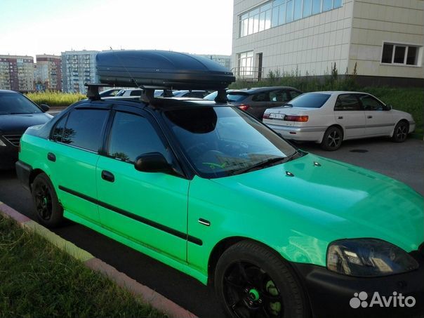 Автобокс на крышу Ветлан 400 л на Nissan Atleon