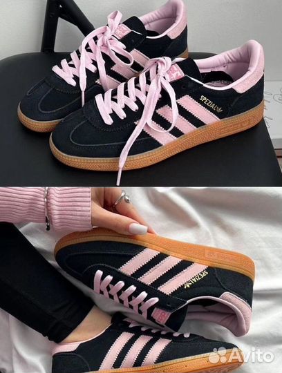 Кроссовки Adidas Spezial Black Clear Pink Gum