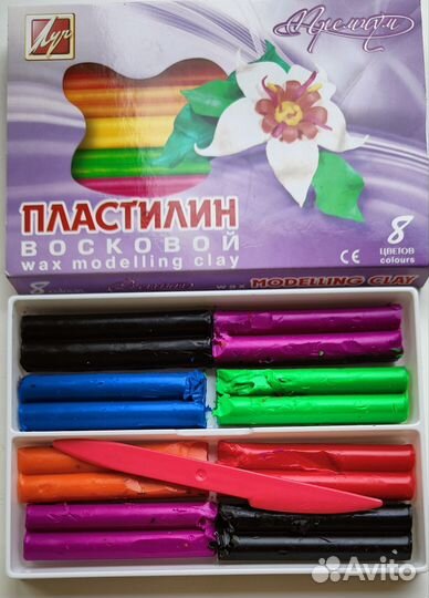 Пластилин в подарок золотой и серебристый