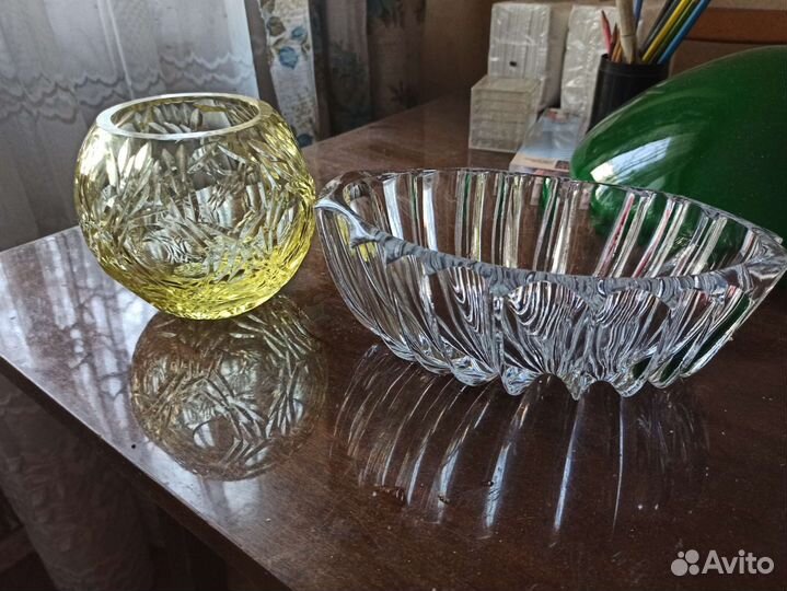 Ваза для фруктов конфетница хрусталь