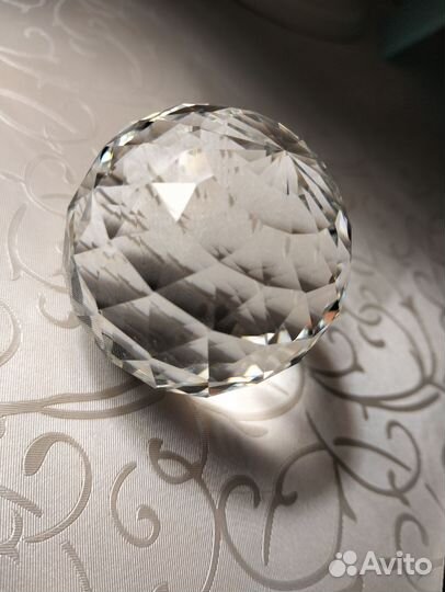 Шар гранёный, горный хрусталь
