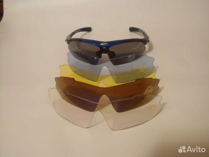 Очки спортивные солнцезащитные RockBros 5в1