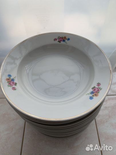 Дулево Тарелки фарфор СССР
