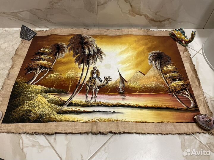 Картина на папирусе из Египта