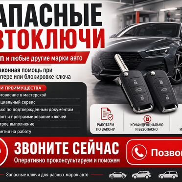 Дубликаты автоключей для Citroen и других