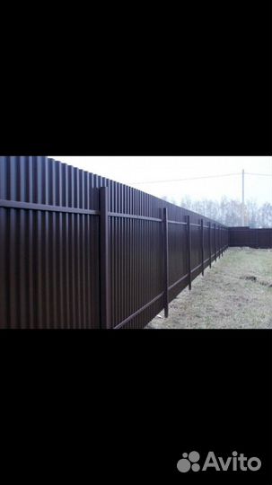 Заборы из профнастила