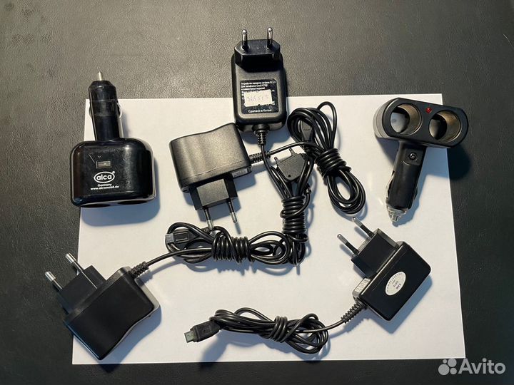 Зарядное устройство, адаптеры для прикуривателя