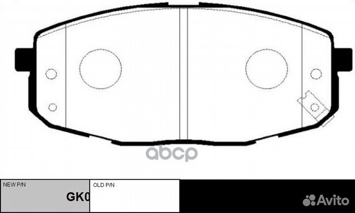Колодки тормозные дисковые передние KIA Carens