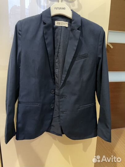 Школьная форма пиджак h&m 128 см, брюки 134 см