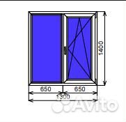 Пластиковое окно с встроенными жалюзи