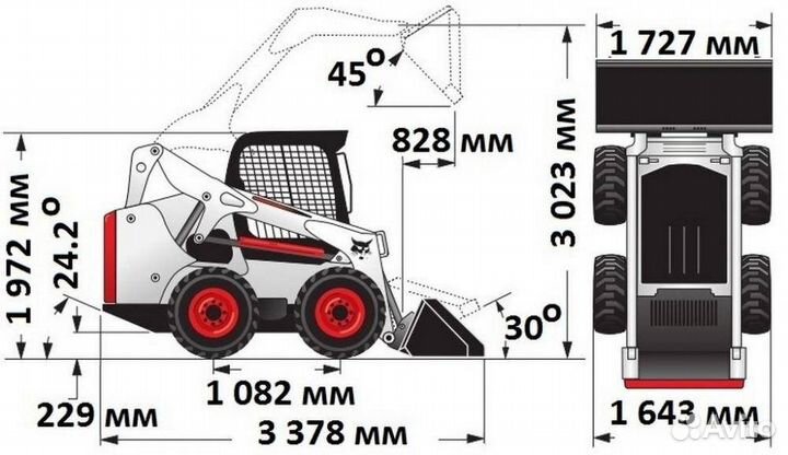 Аренда услуги мини погрузчика bobcat бобкэт