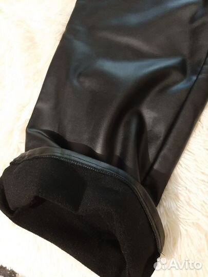Продам теплые штаны (кожзам)