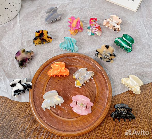 Мини крабики заколки для волос