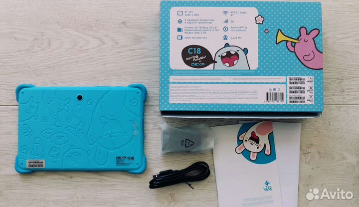 Детский планшет 32/2 гб Android 11 sim