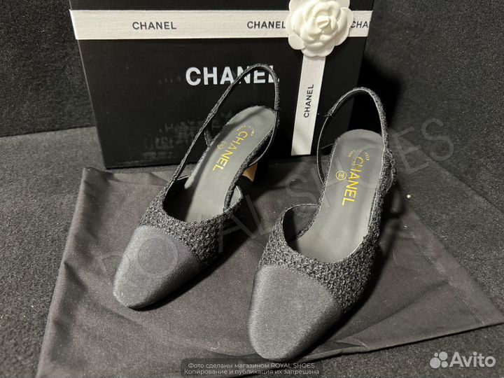 Туфли женские Chanel на каблуке 6.5 см