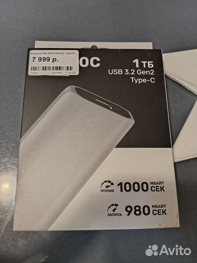 Внешний SSD dexp w1000c 1024 гб