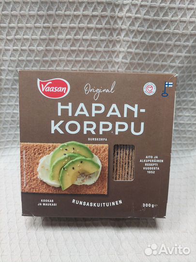 Хлебцы ржанные 300г Vaasan hapan-korppu