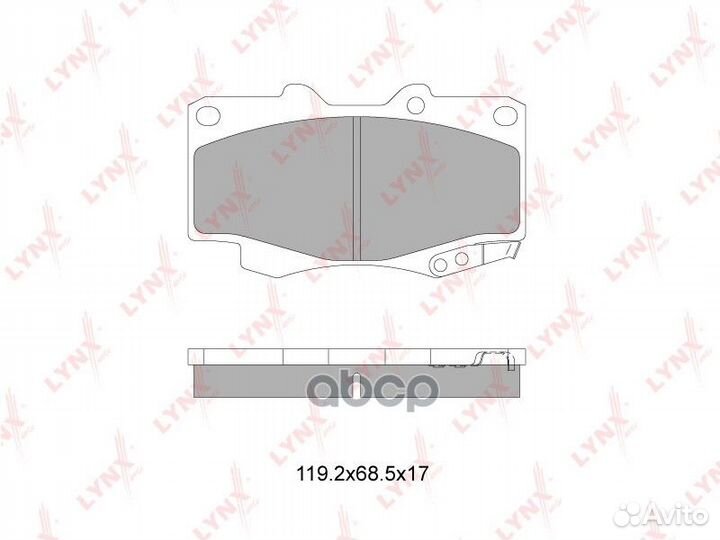 Колодки торм.пер.toyota Hilux 2.5D-3.0D 05 BD