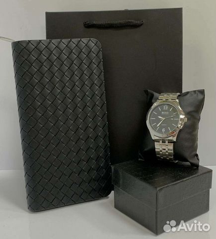 Мужской подарочный набор часы ремень