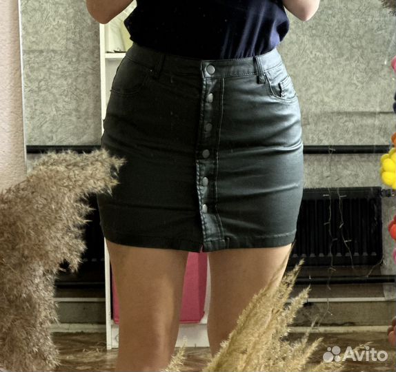 Юбка befree кожаная