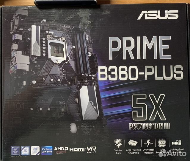 Комплект i5 9400f + asus b360-plus