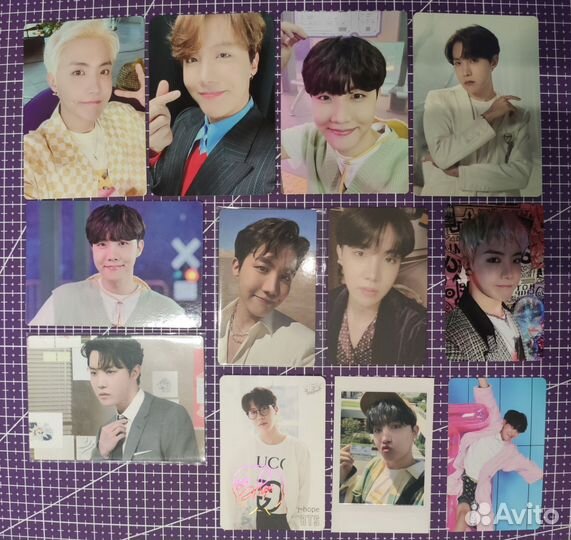 Карты и открытки bts Хосок
