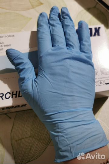 Перчатки нитриловые