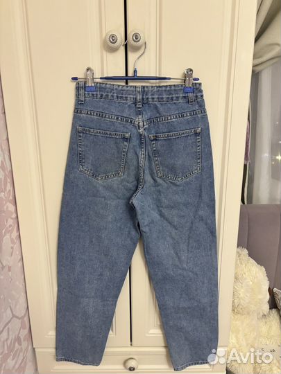 Джинсы зауженные для девочки 140