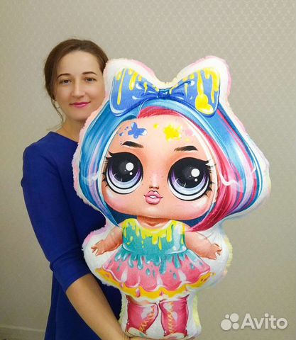 Подушка обнимашка. Кукла Лол