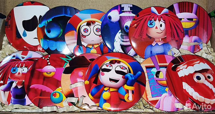 Значки Удивительный Цифровой Цирк (6 штук)