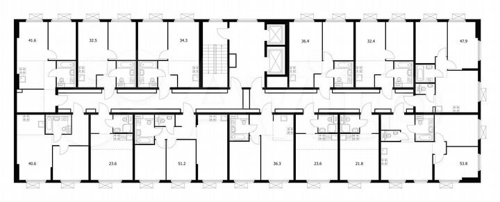 2-к. квартира, 34,3 м², 5/17 эт.