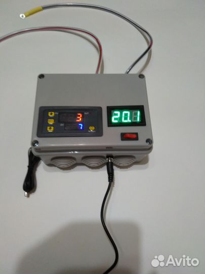 Блок статики с термометром для коптильни