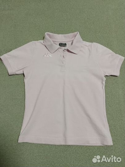 Розовое поло kappa