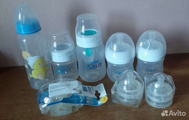Бутылочки avent, соски на бутылочку avent