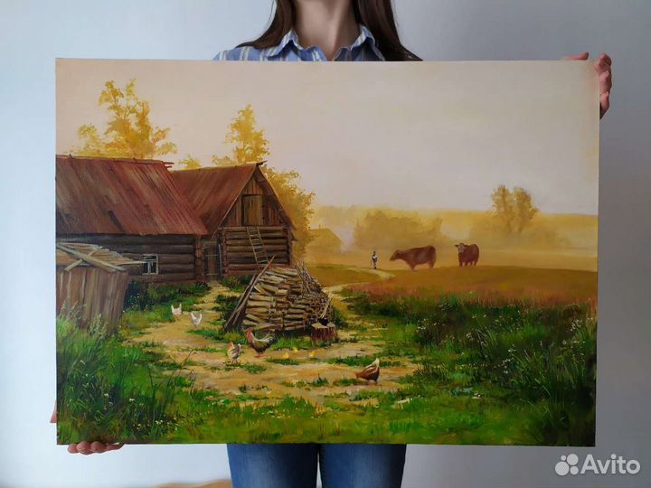 Картины маслом 3 шт