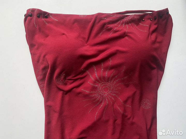 Платье латино 42-44 бордовое