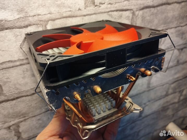 Кулер для процессора, башня top flow 4 трубки