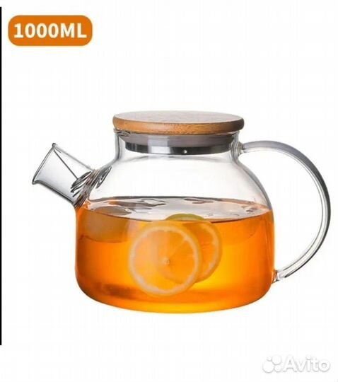 Чайник стеклянный 1000 мл