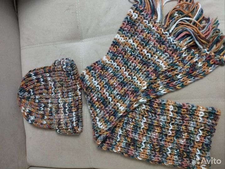 Комплект шапка и шарф