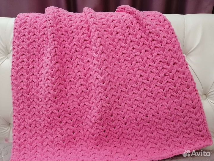 Плед детский вязаный ручная работа